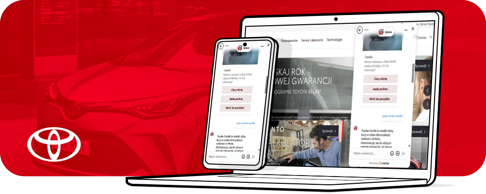 Main Banner Livechat & ChatBot: Jak Toyota zwiększyła sprzedaż automatyzując 90% konwersacji online